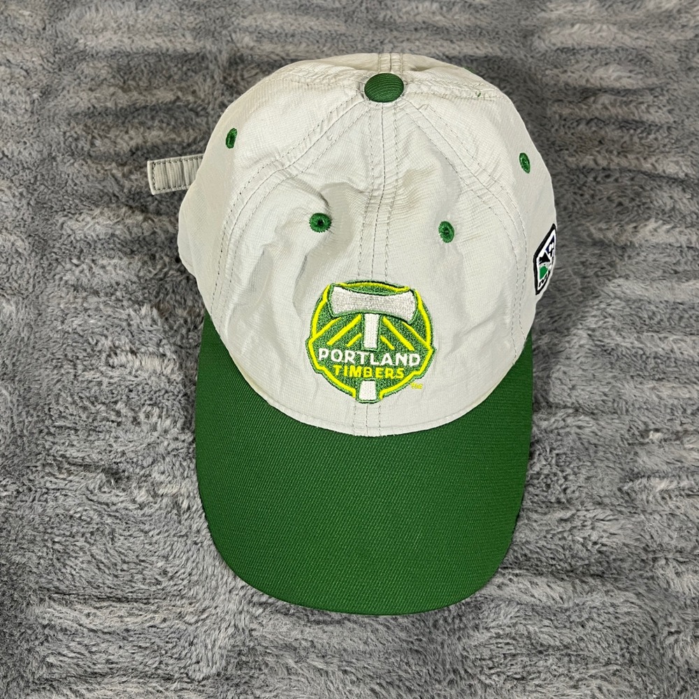 Adidas Portland Timbers MLS Gray Green‎ Climalite Strapback Hat OSFM AN537